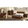 Camel Group Camel Group Torriani Walnut Bed Tiziano with Ring