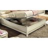 Camel Group Treviso White Ash Bed Capitonne With Ring