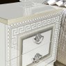 Camel Group Camel Group Aida White and Silver Bedside Table