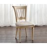 Camel Group Camel Group Aida Ivory and Gold Oval Dining Table With Extension