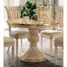 Camel Group Camel Group Aida Ivory and Gold Round Table With Extension