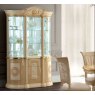 Camel Group Camel Group Aida Ivory and Gold 3 Door Cabinet With 2 LED Lights