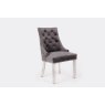 Dream Home Furnishings Majestic Dark Grey Velvet Dining Chair